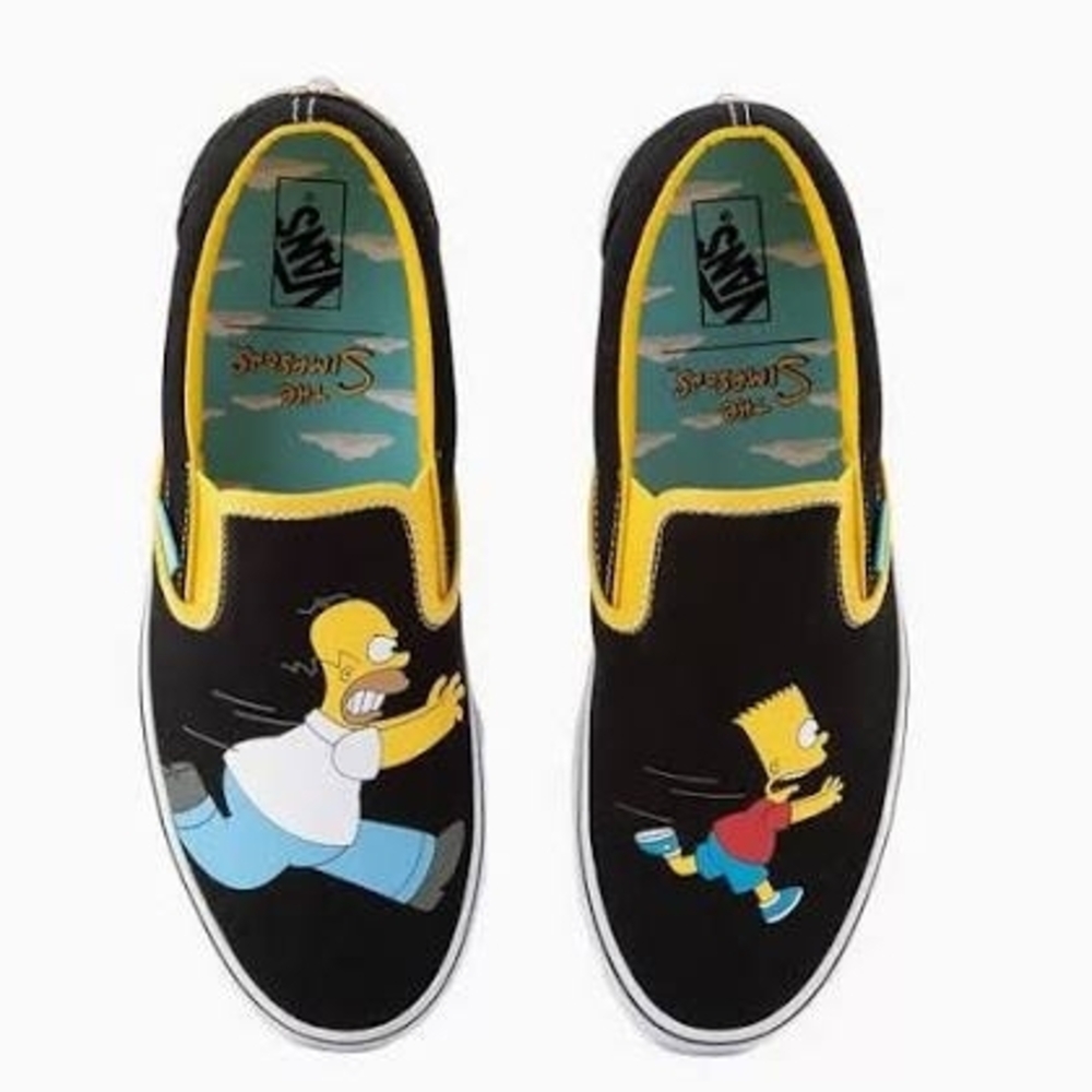 Vans Simpsons Black Slip-On Shoes